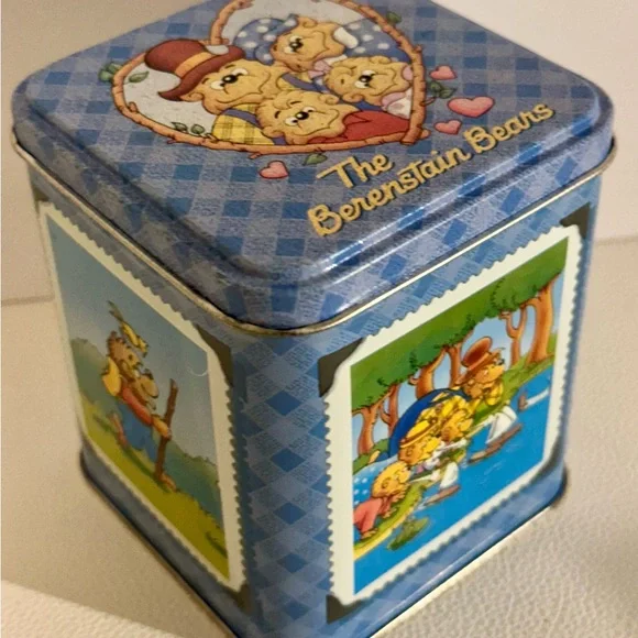 Vintage Berenstain Bears Tin Box 1997 Metal Storage Container - Picture 16 of 16